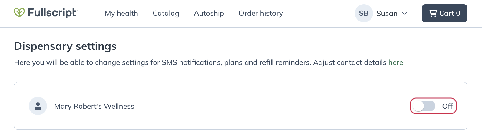 Unsubscribe from all email reminders by toggling the above switch to Off