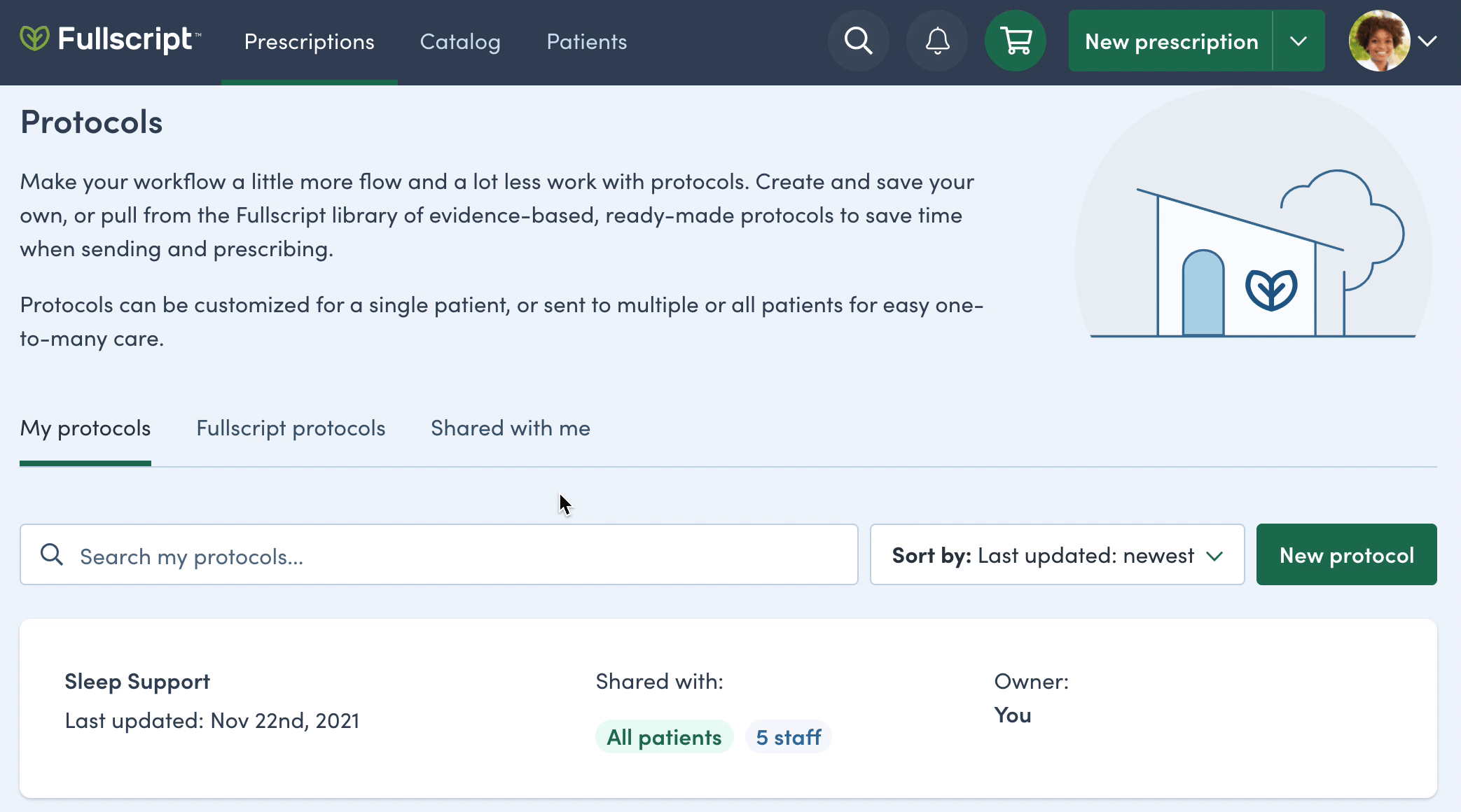 hover over owner and select share