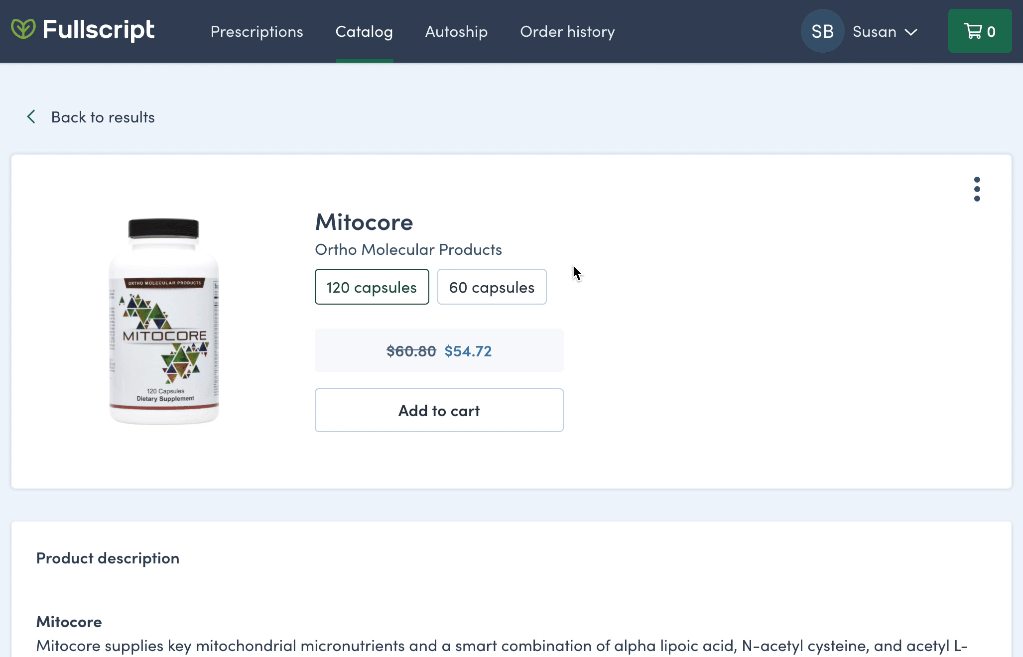 Viewing similar products in the Catalog