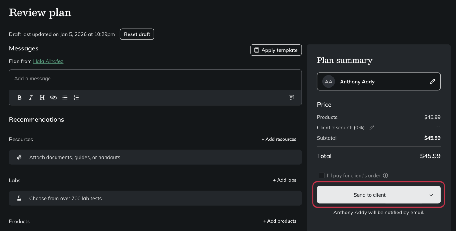 Jane integration - Fullscript Support Center
