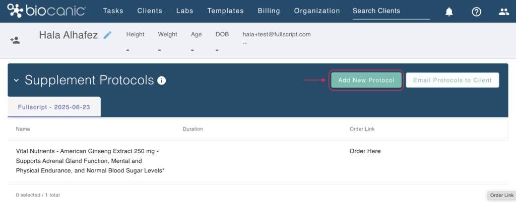 Click Add new protocol.