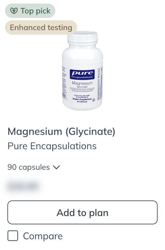 A product with the Enhanced testing badge.