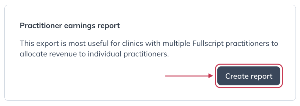 Click Create report.