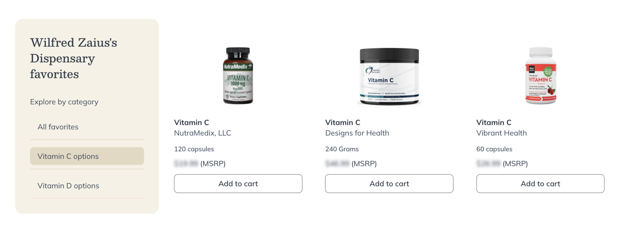 Searching the patient catalog - Fullscript Support Center