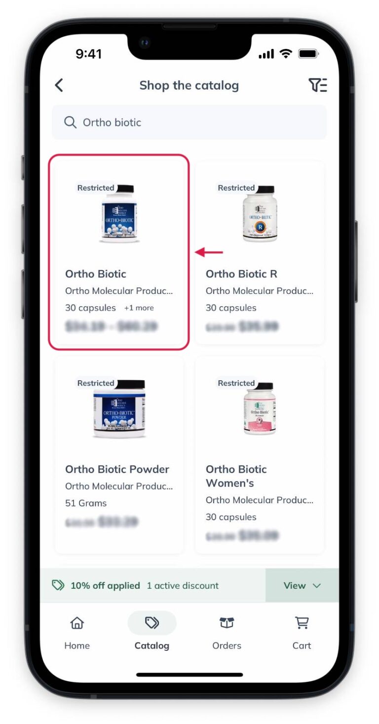 Searching the patient catalog - Fullscript Support Center