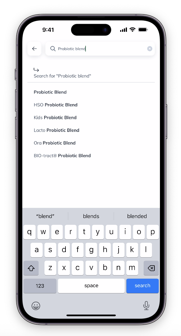 Using the search drop down.