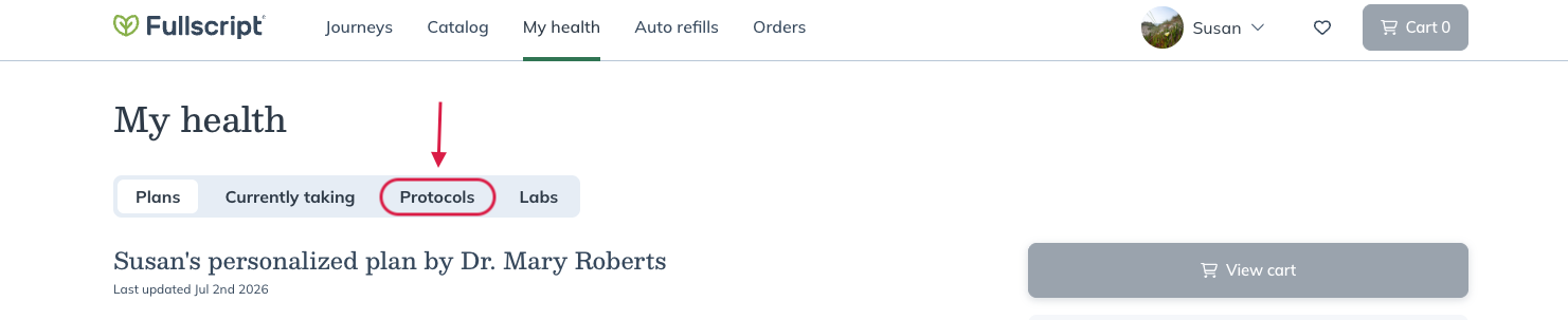 Browsing your providers Protocols.