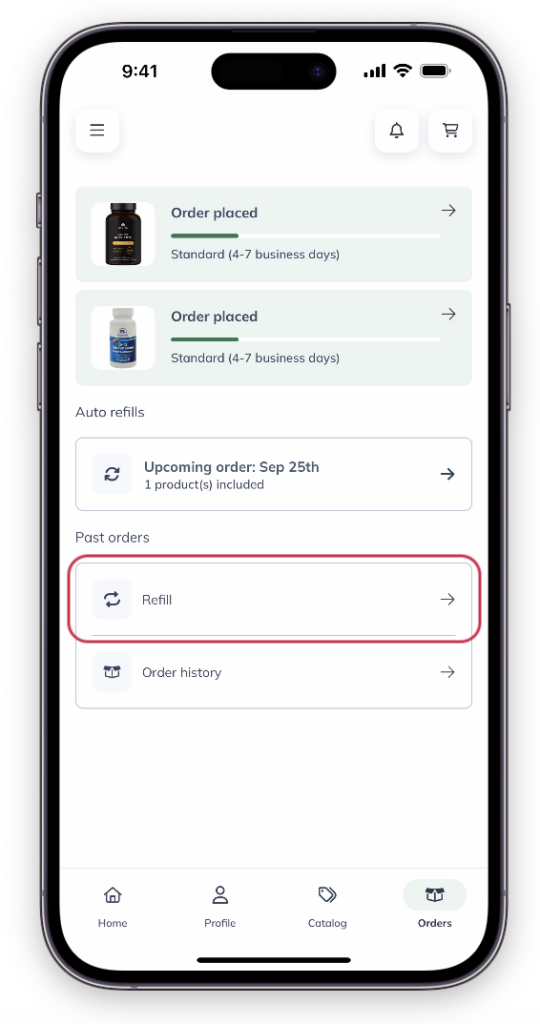 Managing your auto refill schedule - Fullscript Support Center