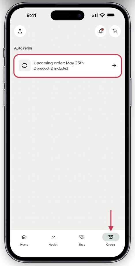 Next auto refill.