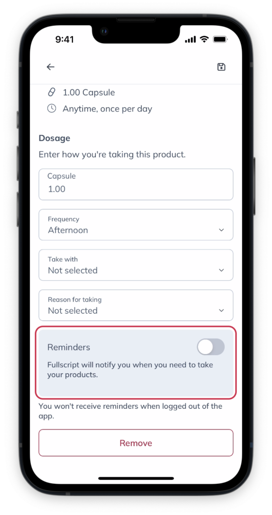 Turn reminders off.