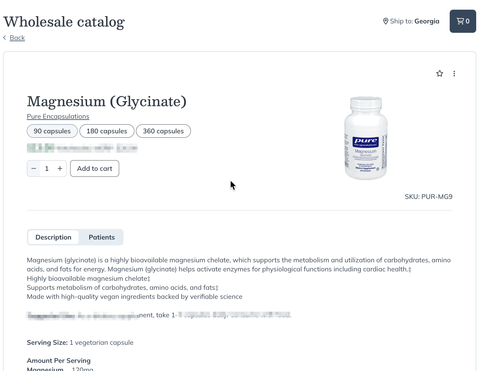 Viewing similar products on the product display page.