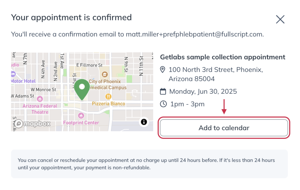 Click Add to Calendar.