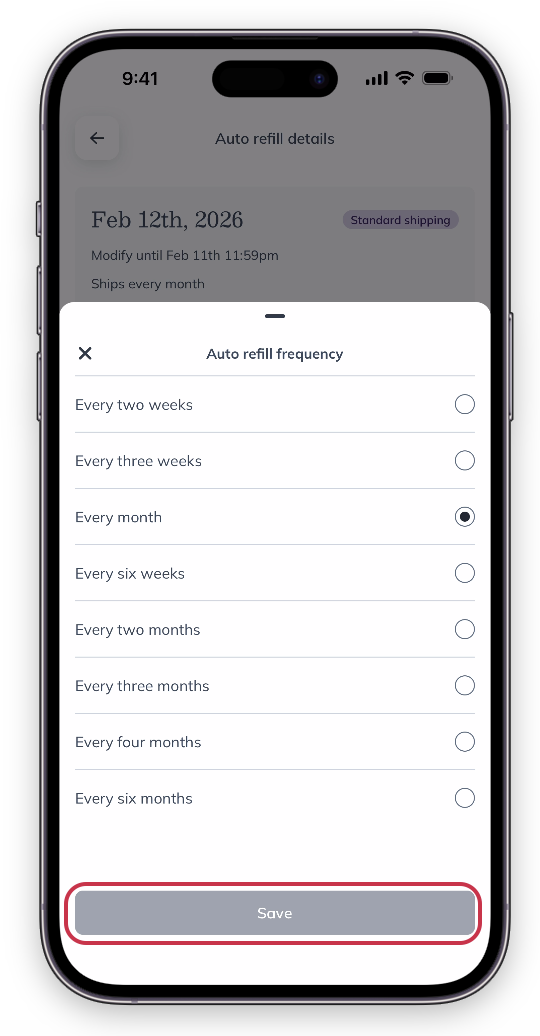 Choosing a frequency.