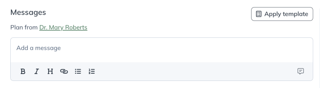 The text editor where you can compose messages and save snippets.