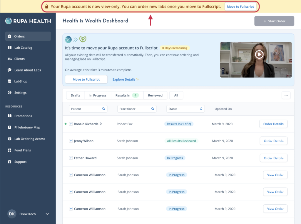 View-only accounts can access historical data but cannot place new orders.