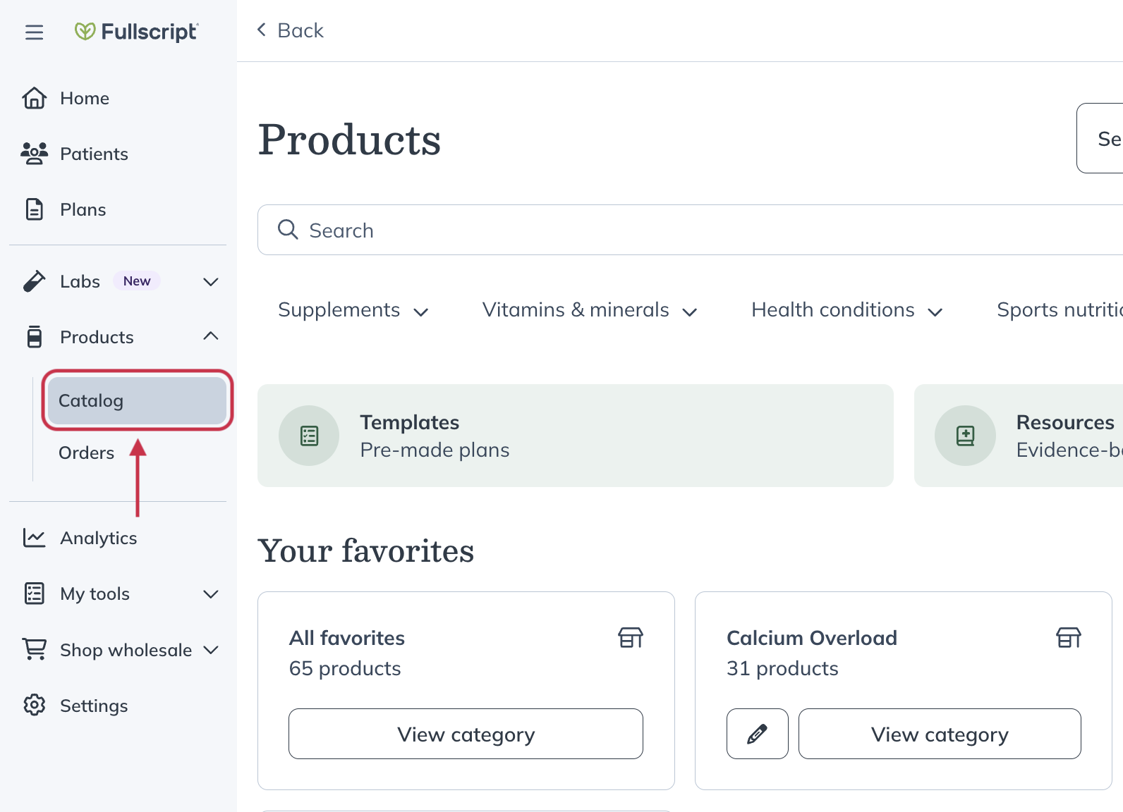Click catalog
