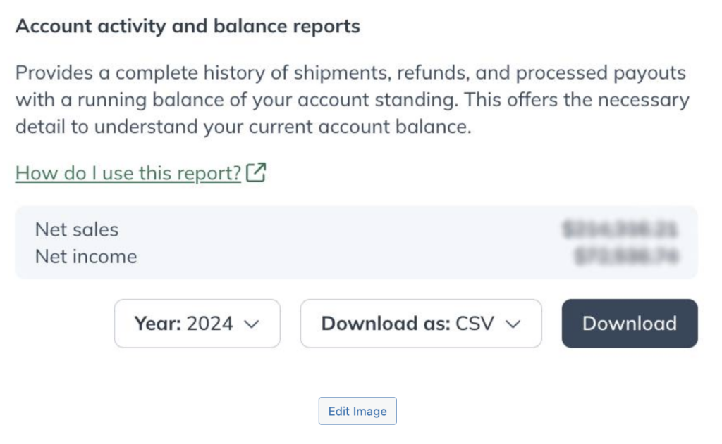 Payout balance