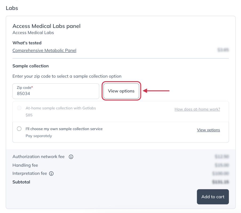 Click View Options.